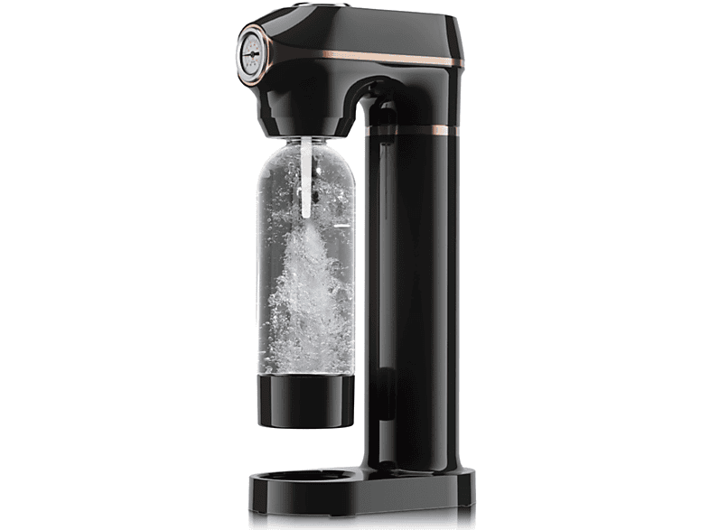 UWOT HaushaltSprudelwasser-Soda-Maschine Milchtee-Shop kommerzielle kohlensäurehaltige Soda-Maschine Seifenblasenmaschine Schwarz