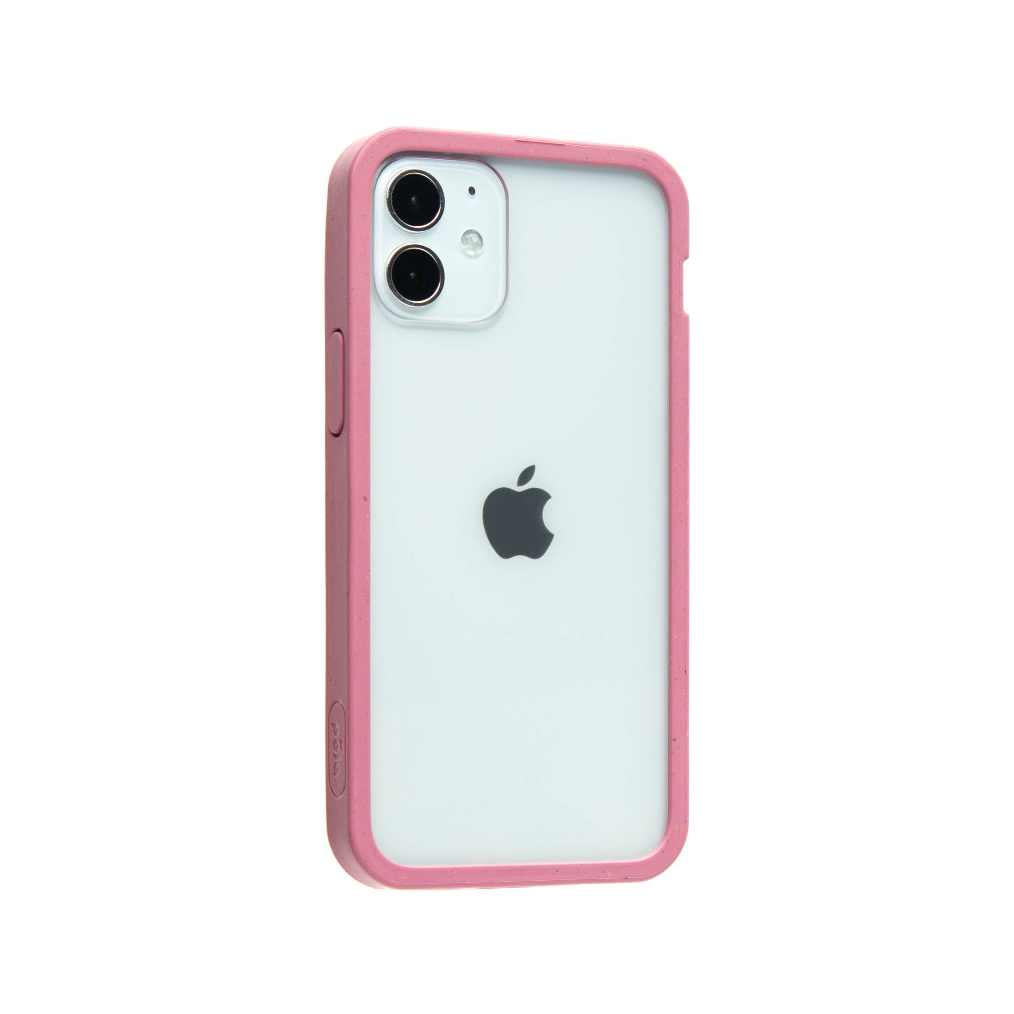 PELA CASE Clear Eco-Friendly PINK Case, APPLE, 12 IPHONE Backcover, MINI