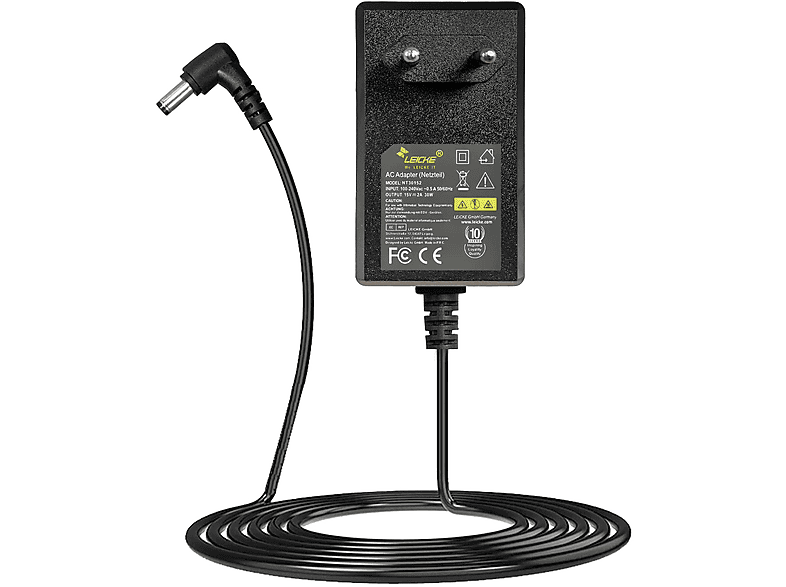 LEICKE Alimentatore Universale 9V 3A 27W,Adattatore di Alimentazione