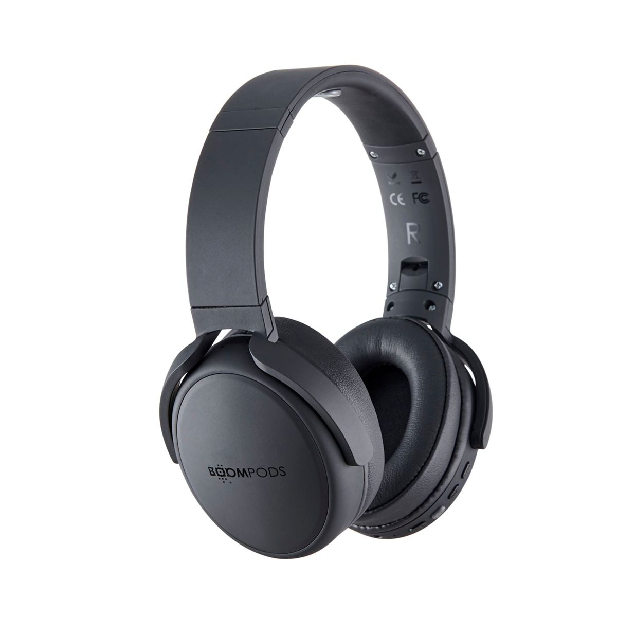 Kopfhörer Pro Bluetooth schwarz Black, On-ear Headpods BOOMPODS