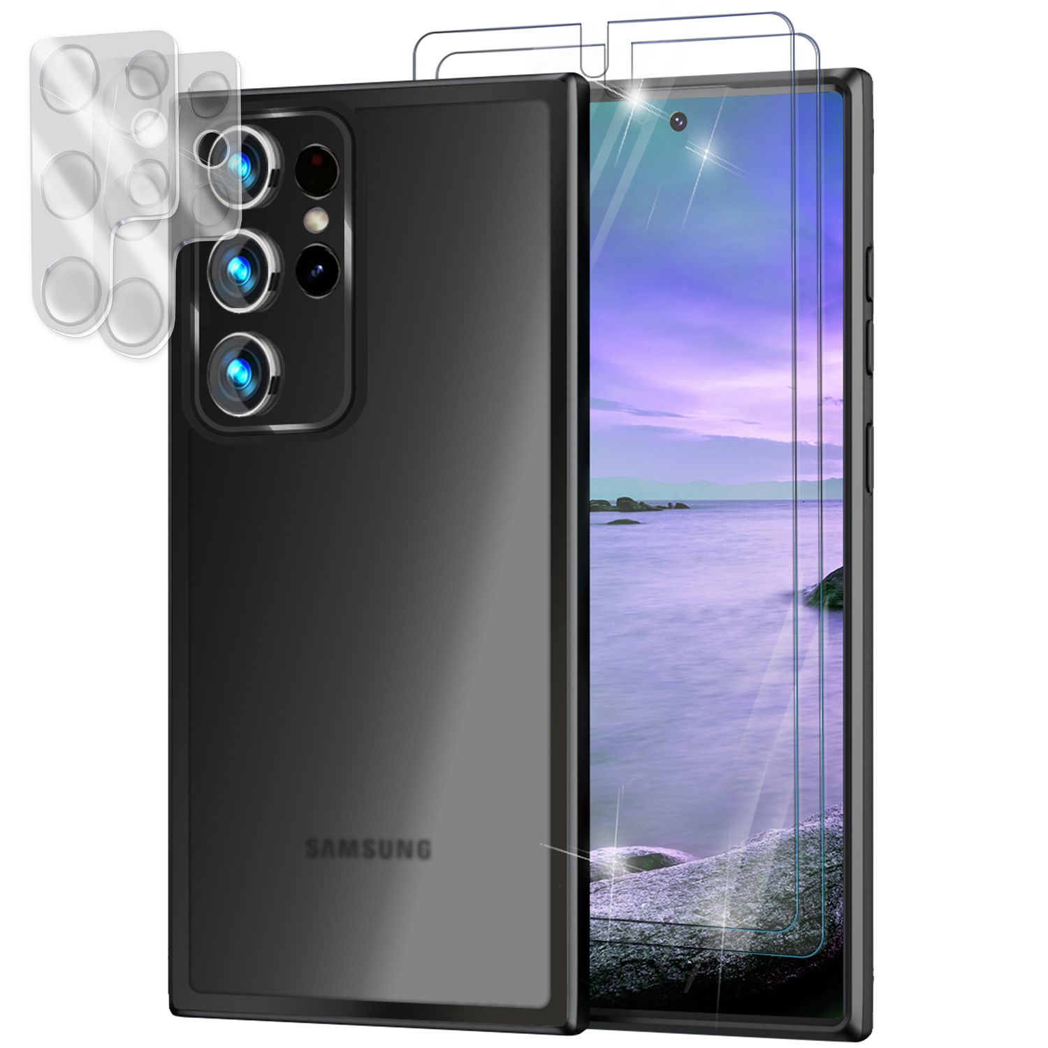 Ein Telefon mit Displayschutz.