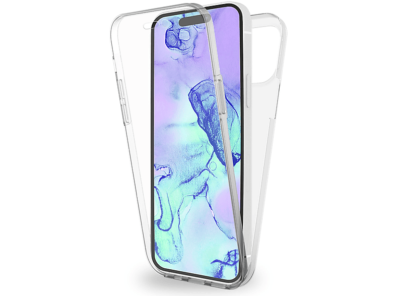 Full 15, Apple, Hülle, NALIA Klare iPhone Grad 360 Cover, Transparent