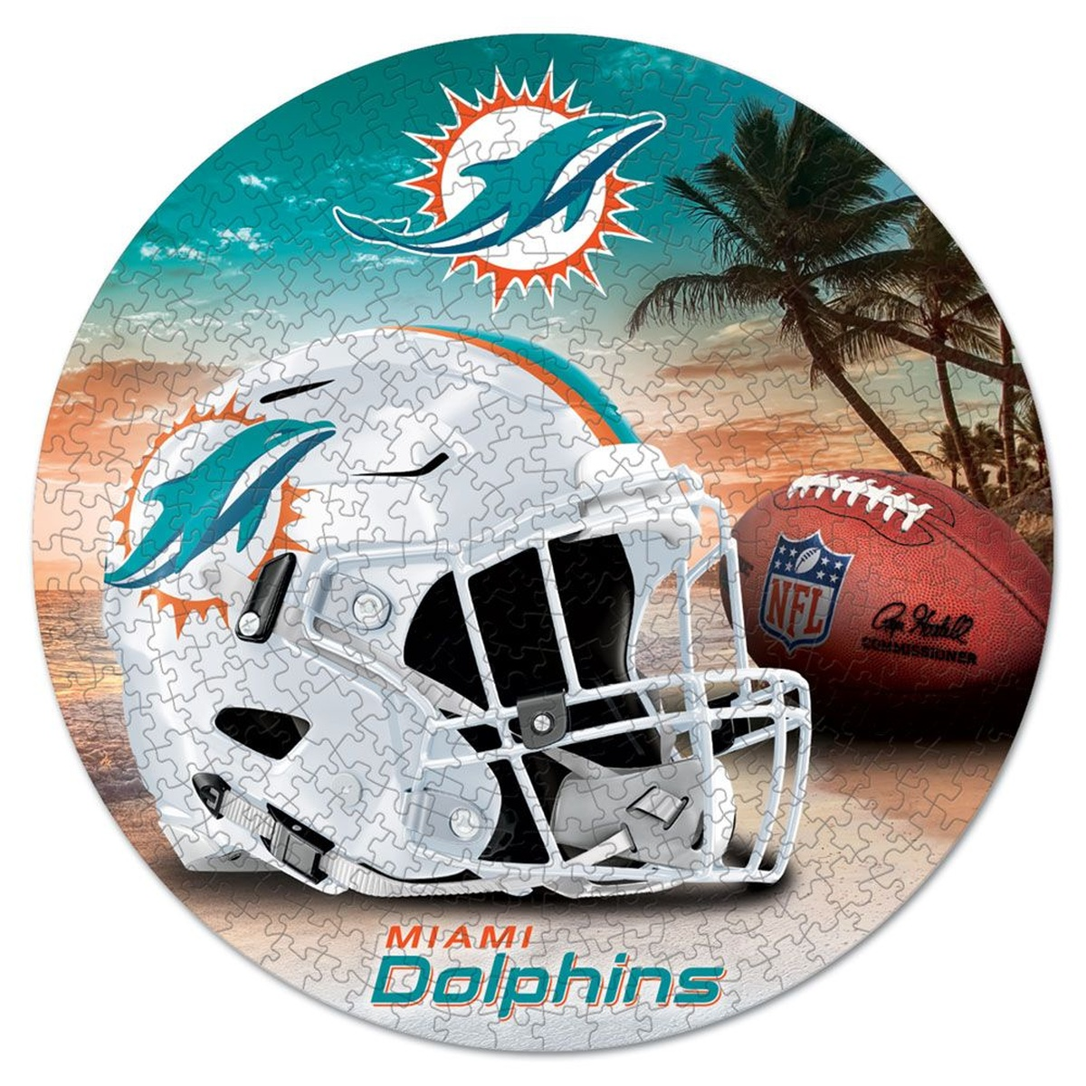 WINCRAFT Miami Dolphins NFL 500 Teile Puzzle Football
