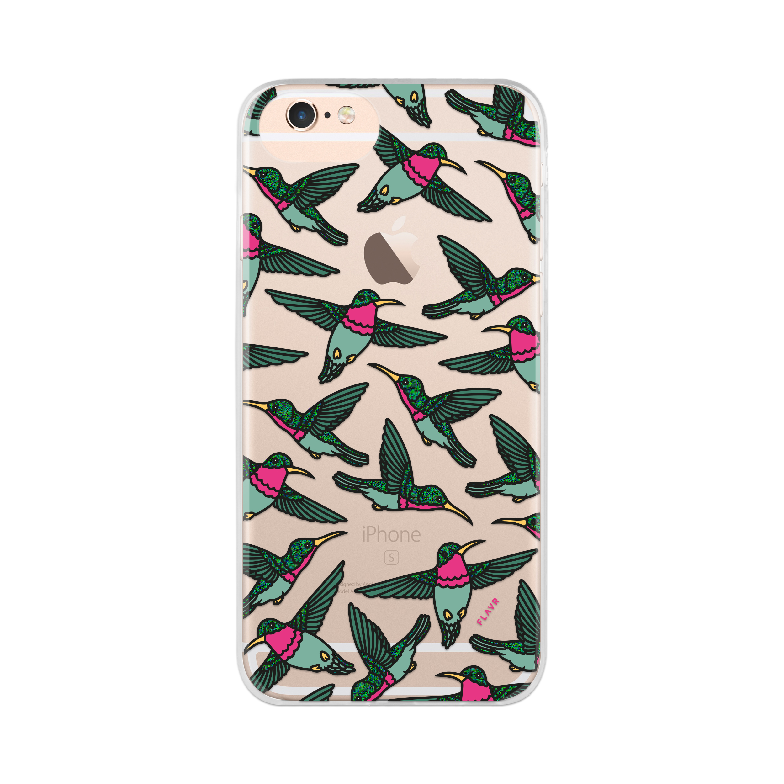 FLAVR iPlate Backcover, Hummingbirds, IPHONE APPLE, COLOURFUL 6/6S/7/8/SE20