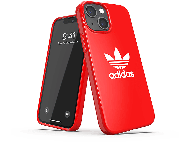 ADIDAS Snap Case Trefoil, Backcover, APPLE, IPHONE 13 MINI, RED