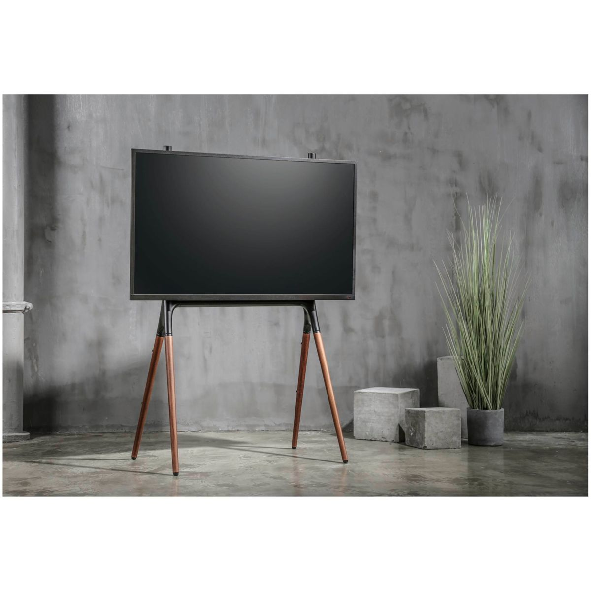 REFLECTA Stand 70W TV-Ständer, TV / Elegant Walnuss schwarz schwarz
