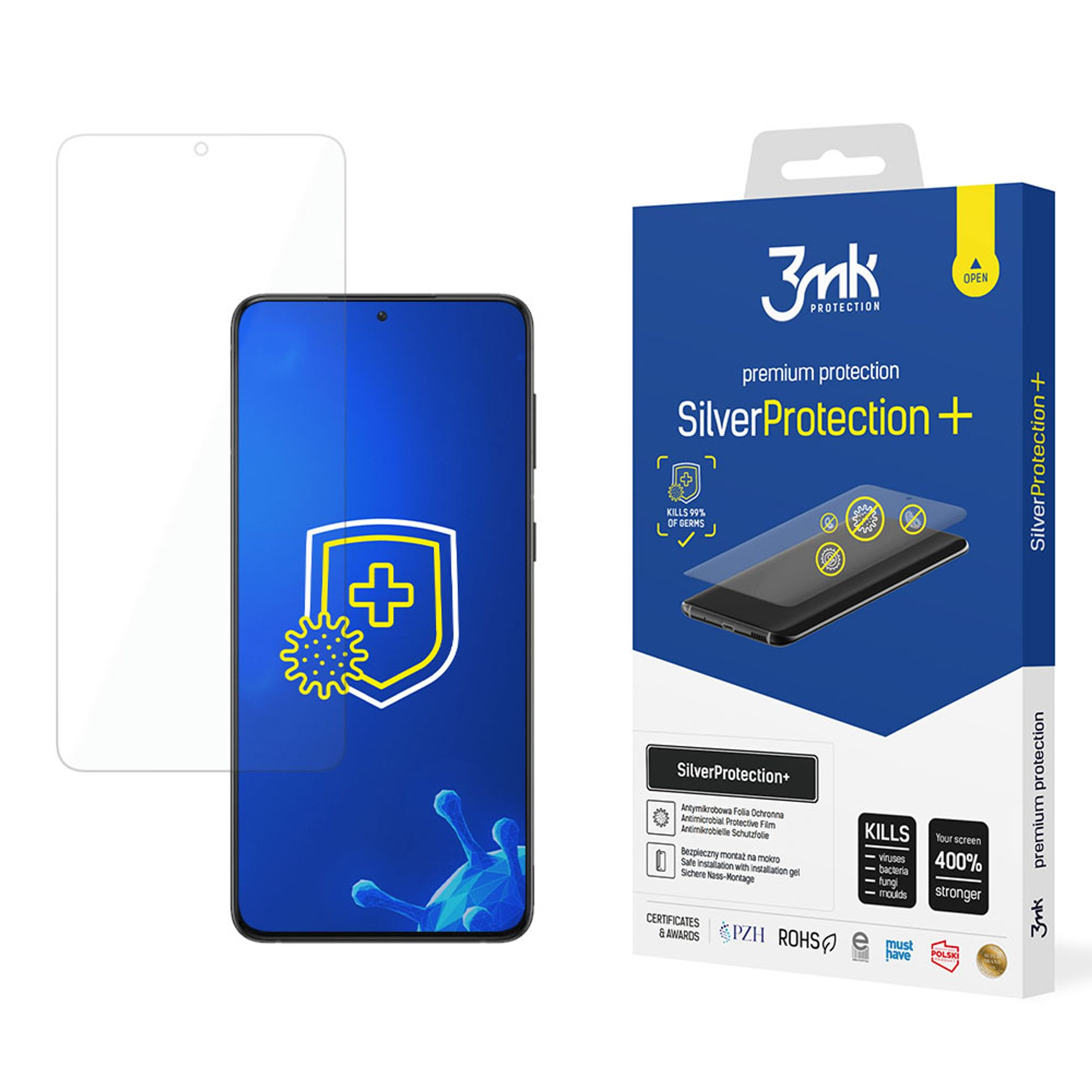 3MK Samsung Galaxy S21 Ultra 3mk - S21 Folie(für Samsung Samsung Ultra 5G 5G) SilverProtection+ Galaxy