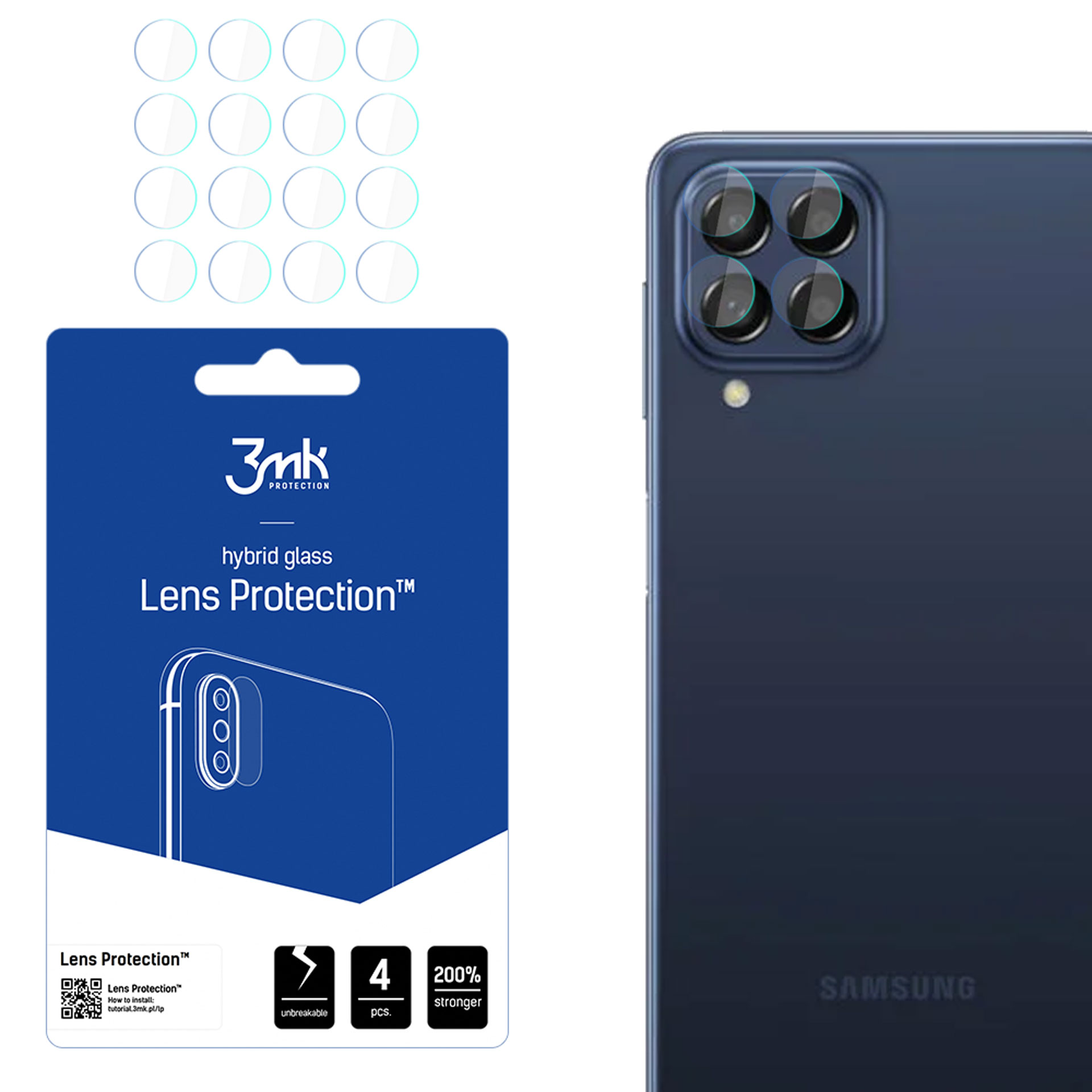 M53 M53 Lens Glas(für Samsung Galaxy 5G - 3MK 5G) Samsung 3mk Samsung Protection Galaxy