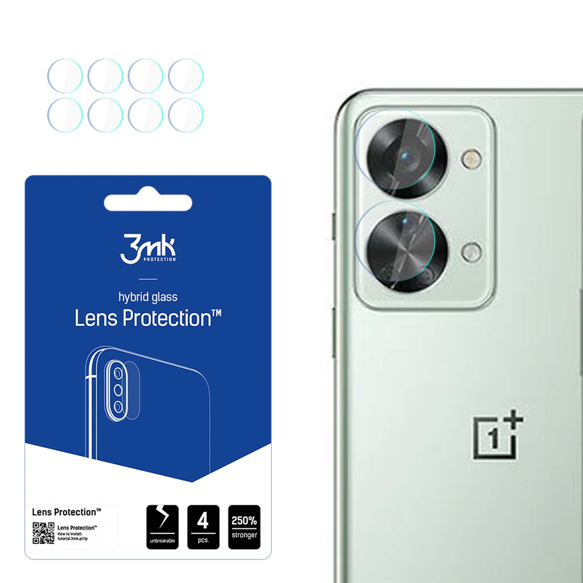 Lens Folie(für Nord OnePlus 3MK - OnePlus 3mk 2T OnePlus Protection 2T) Nord