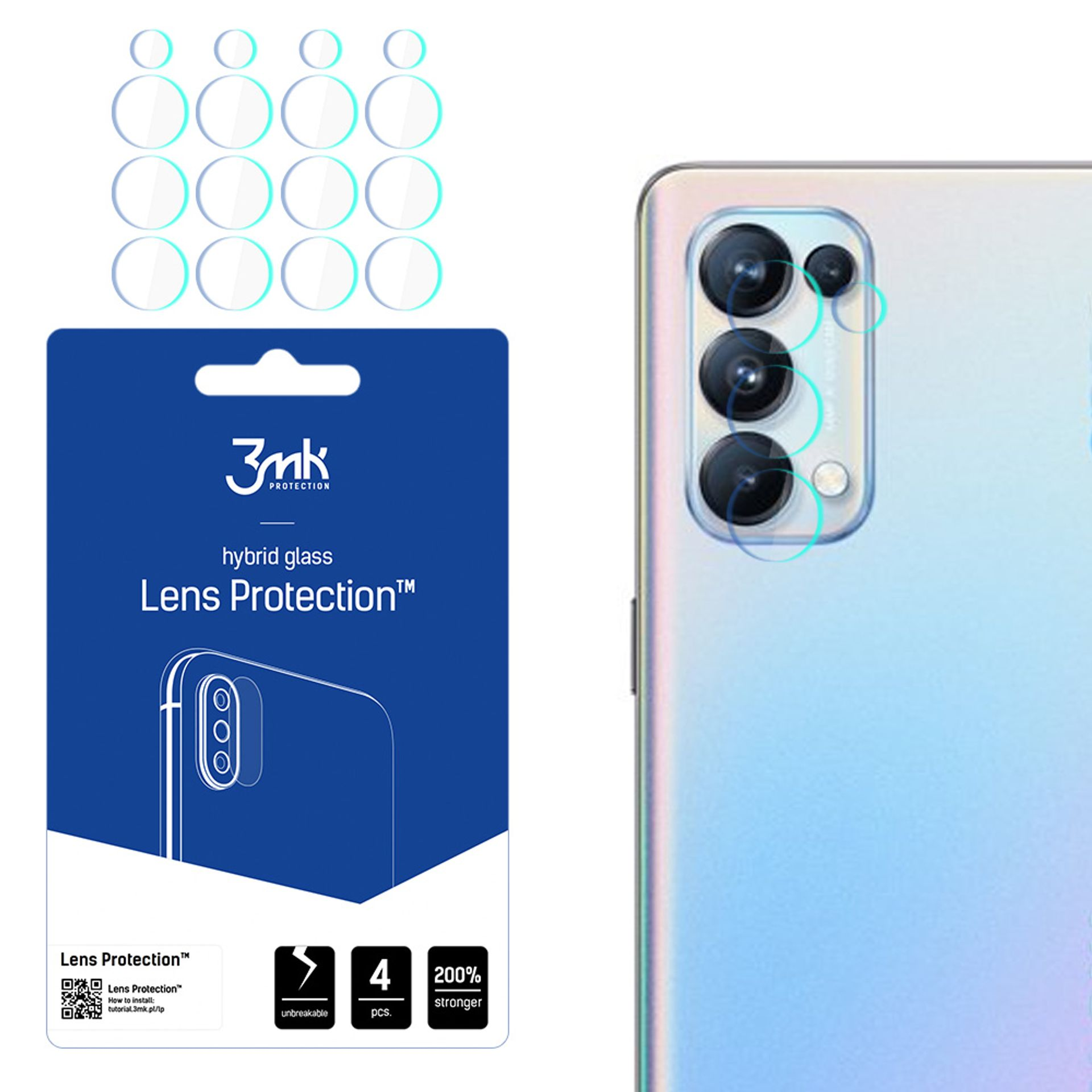 Protection Oppo Pro Reno Oppo 5 Reno 5G 5G) Lens Glas(für 5 3mk - Pro 3MK Oppo