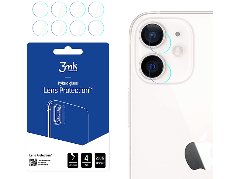 3MK Apple iPhone 12 - 3mk Lens Protection Glas(für Apple Apple iPhone 12)