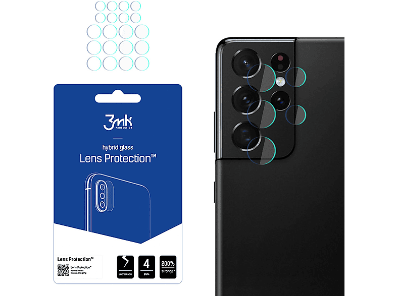 3MK Samsung Galaxy S21 Ultra 5G 3mk Lens Protection Glas(für Samsung