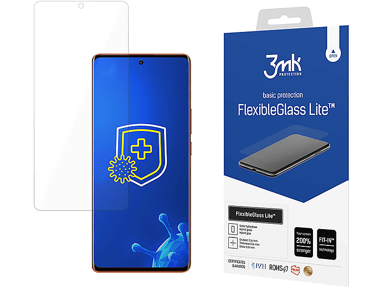 3MK Vivo X80 Pro - Vivo Pro) Lite 3mk X80 FlexibleGlass Vivo Folie(für