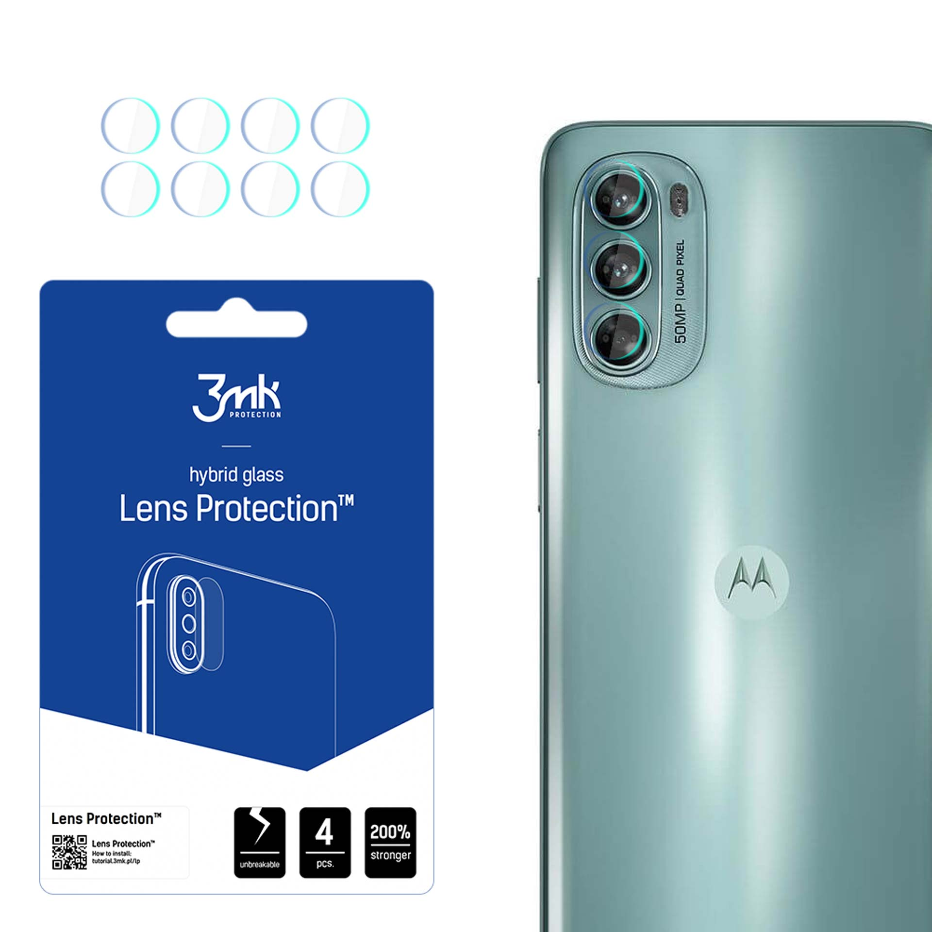 3MK Motorola Moto Moto Lens G62 Motorola 5G) Protection - G62 Folie(für 5G 3mk Motorola