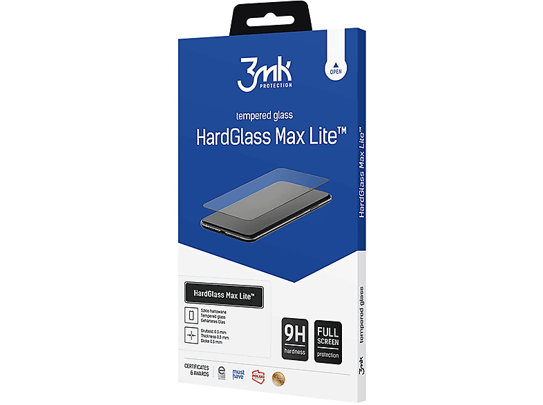 3MK Oppo A57 4G/A57 5G/A57e/A57s - 3mk HardGlass Max Lite Glas(für Oppo Oppo A57 4G/A57 5G/A57e/A57s)