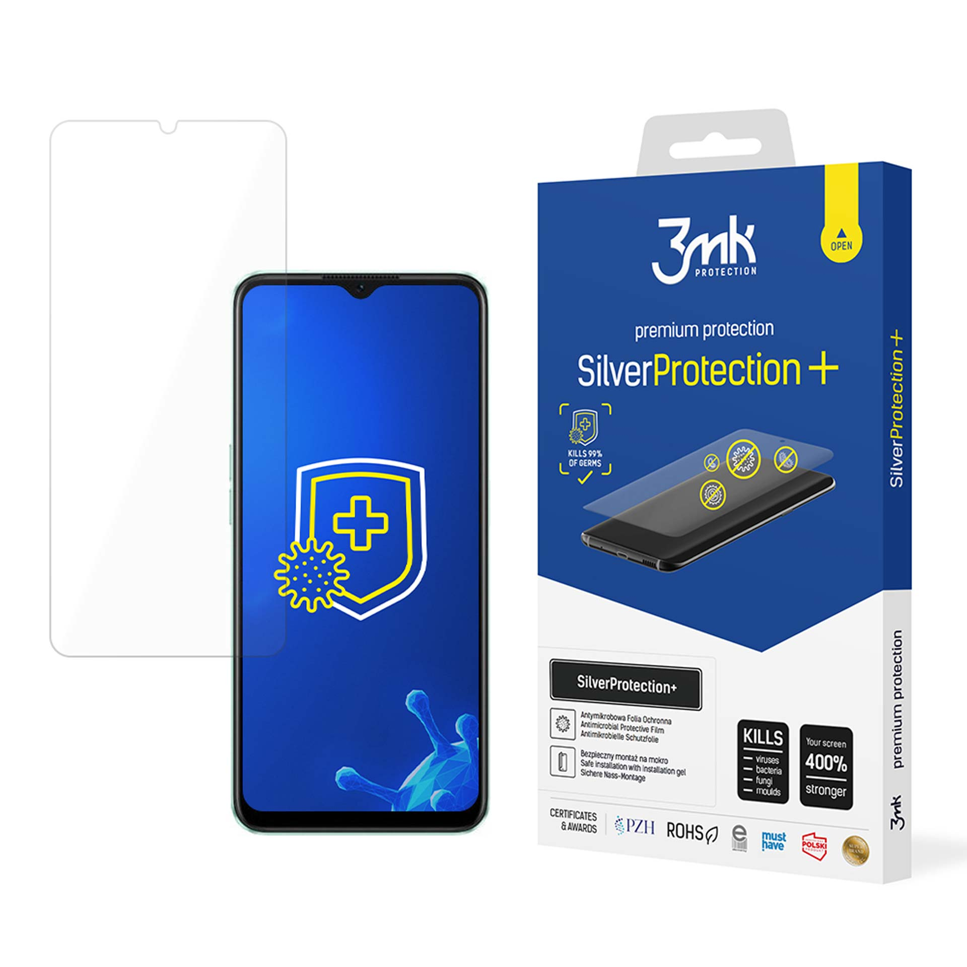 3MK Oppo Oppo 3mk 5G/A57e/A57s Oppo 4G/A57 A57 SilverProtection+ 5G/A57e/A57s) A57 - 4G/A57 Folie(für
