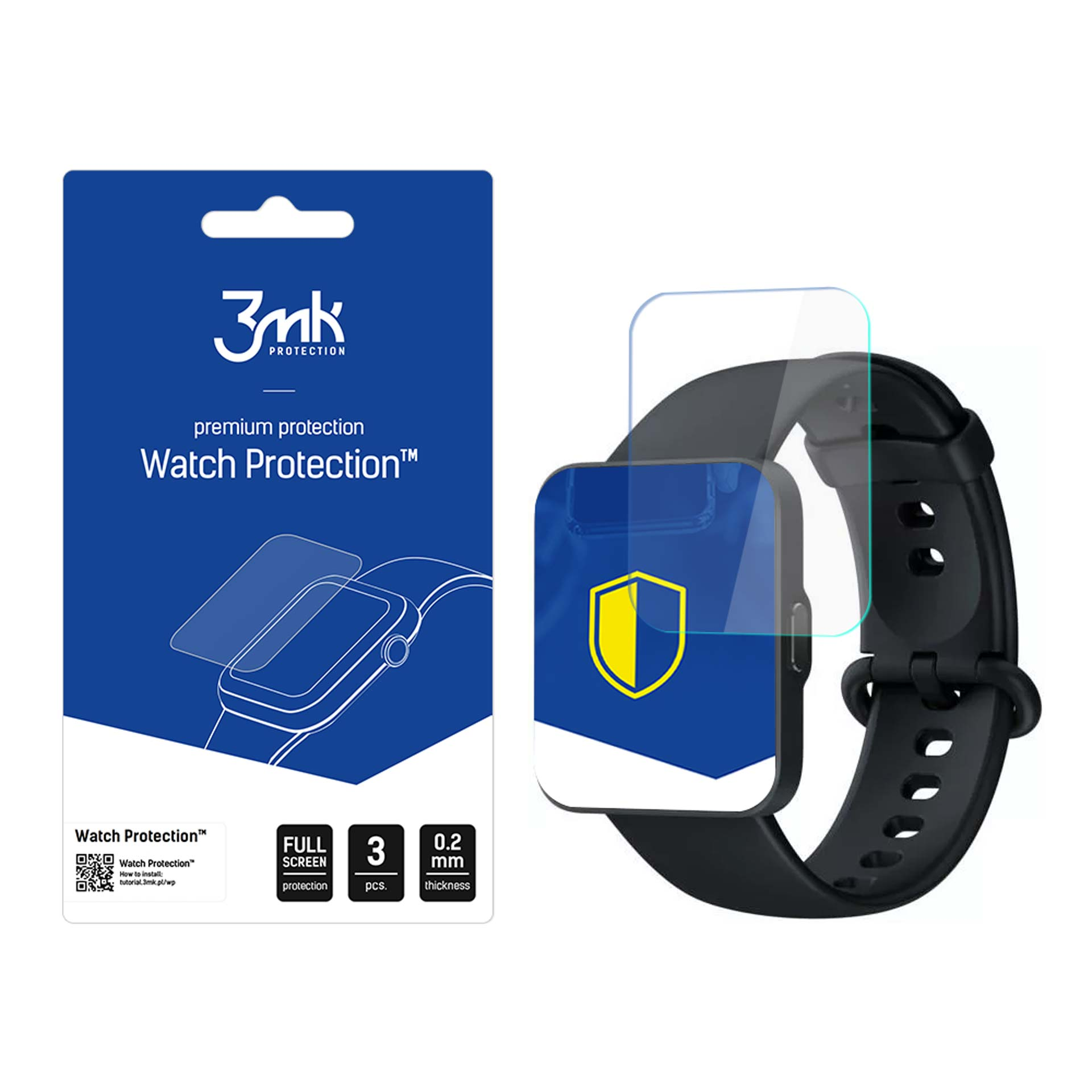 3MK Redmi 3mk 3 v. 3) Protection ARC+ Folie(für Watch Redmi Redmi Watch - Watch