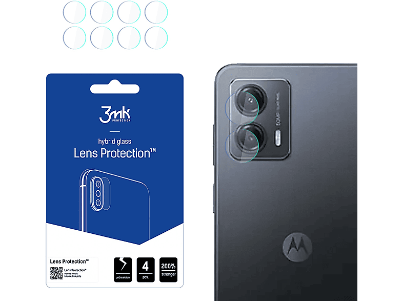 Glas(für Motorola Moto 3MK 3mk G53 Moto Protection Motorola Lens G53) Motorola -