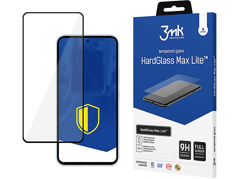3MK Samsung Galaxy A54 5G - 3mk HardGlass Max Lite Folie(für Samsung Samsung Galaxy A54 5G)