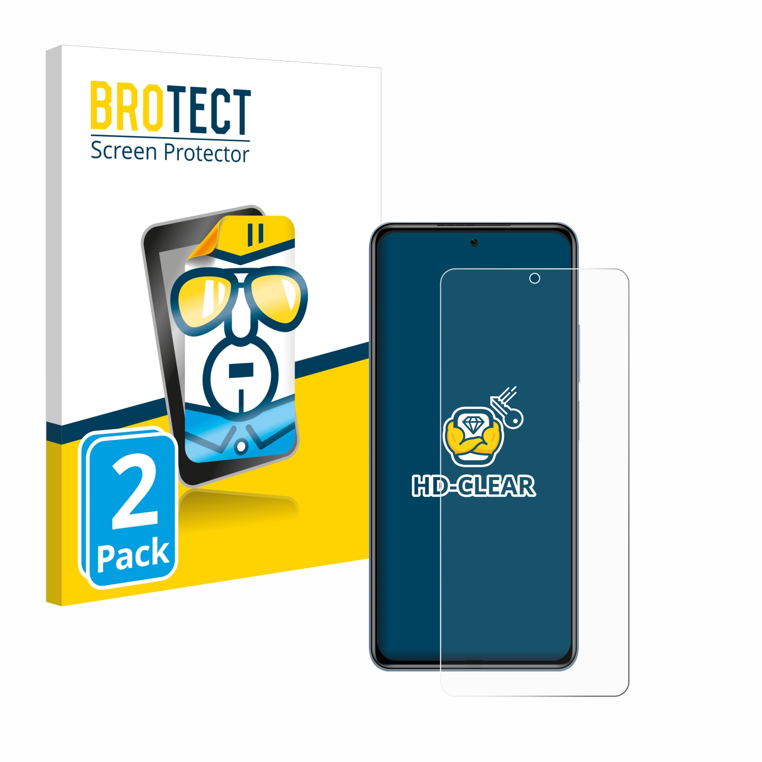 BROTECT 2x klare Schutzfolie(für Xiaomi Poco F3)