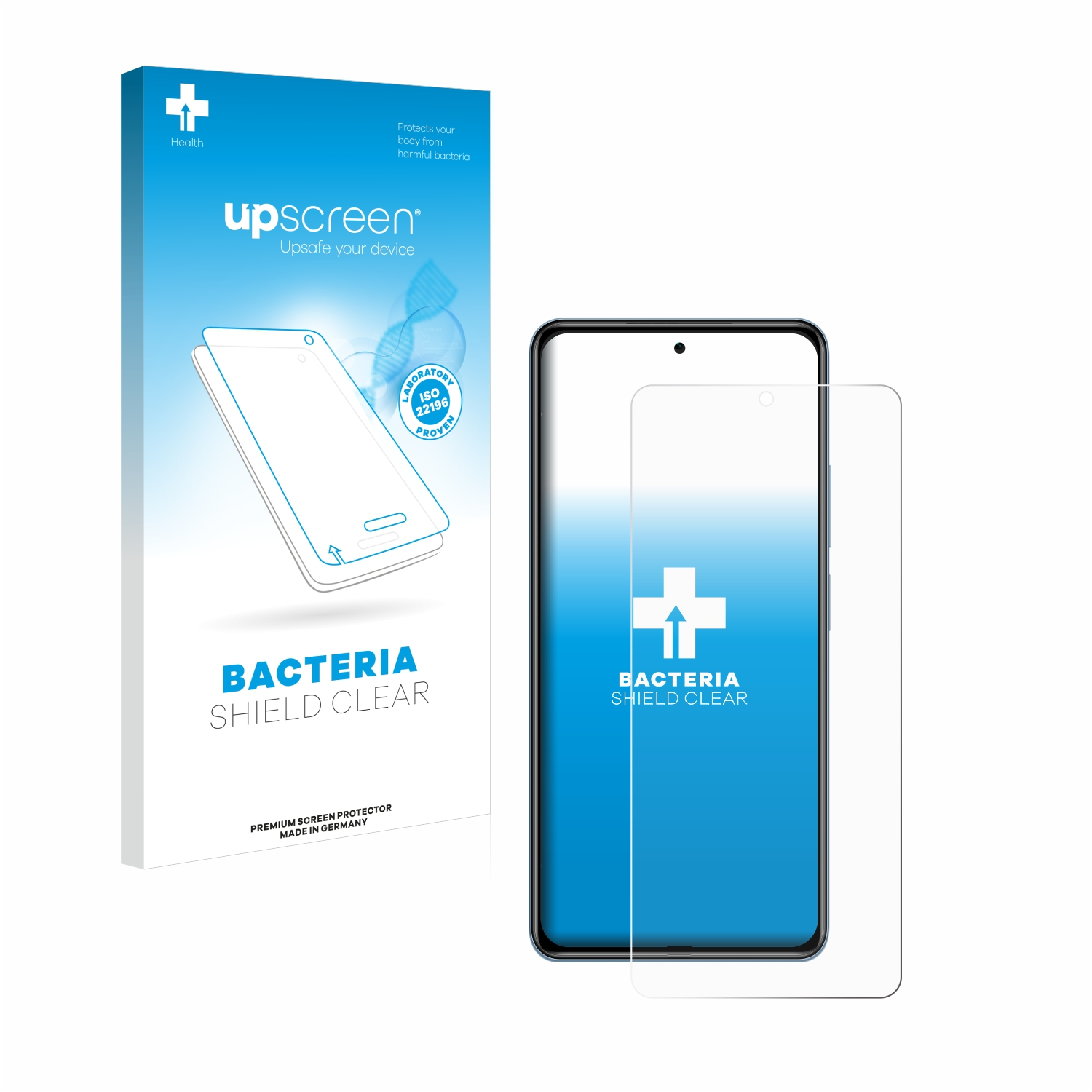F3) Xiaomi antibakteriell klare Schutzfolie(für Poco UPSCREEN