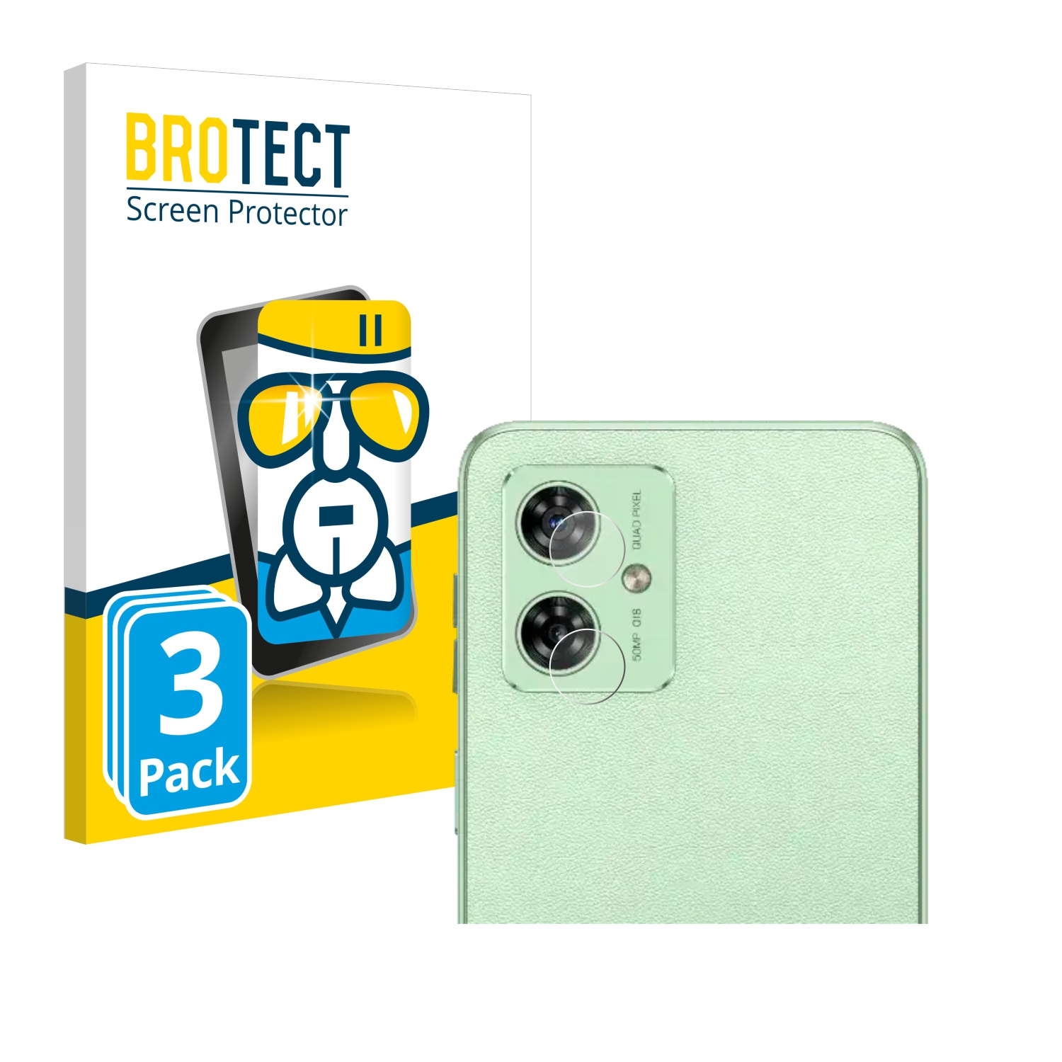BROTECT 3x Airglass G54) klare Moto Motorola Schutzfolie(für