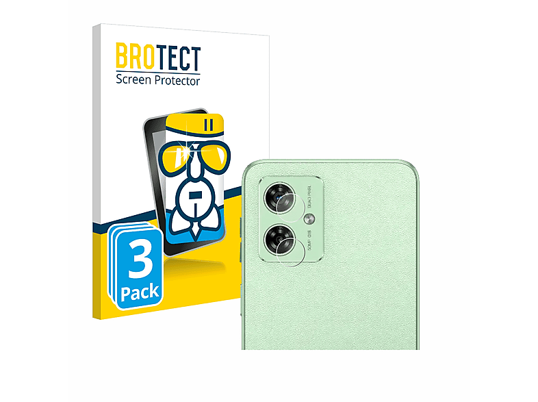 BROTECT Airglass G54) 3x Moto Motorola Schutzfolie(für klare