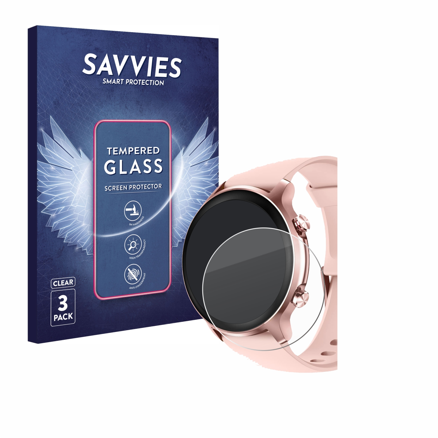 SAVVIES 3x 9H klares Schutzglas(für Loddery 1.3\