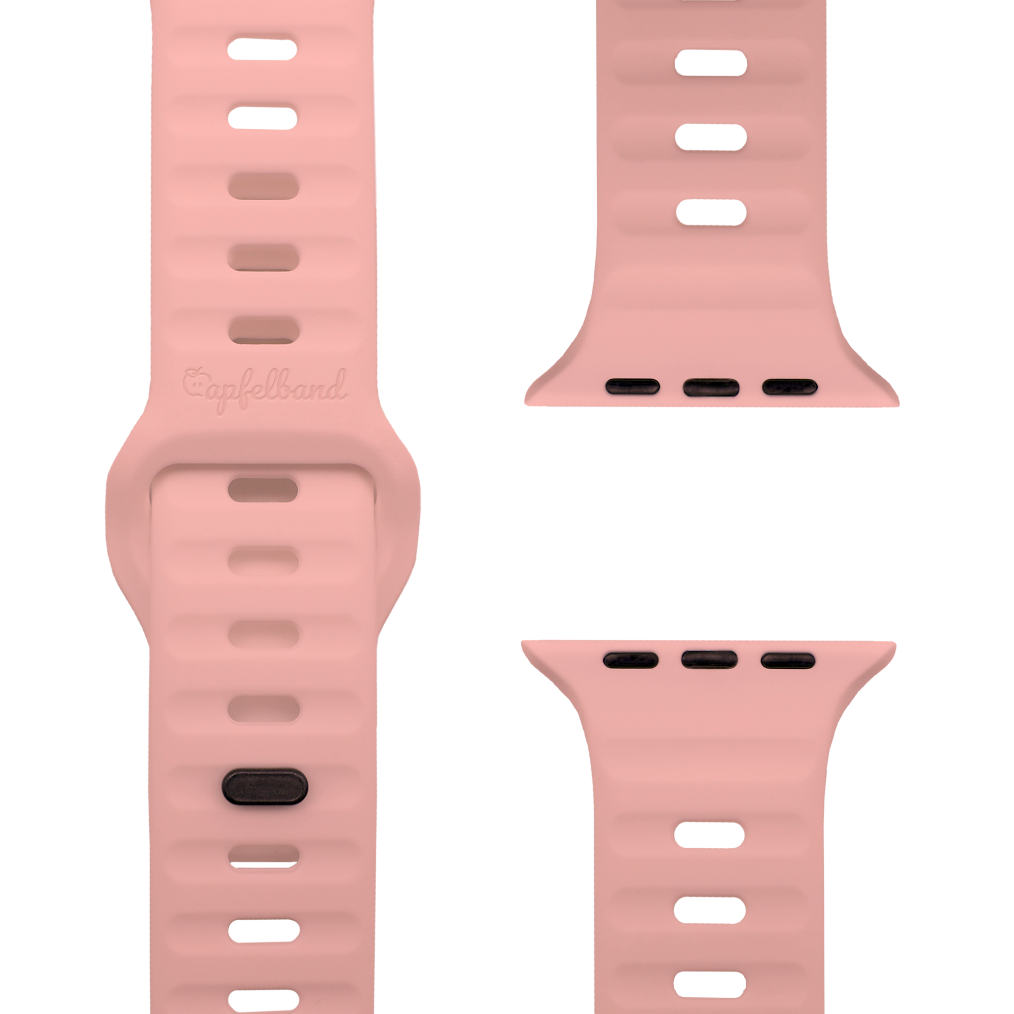 - / 1 Ersatzarmband, 41mm, APFELBAND und Sandrosa 40mm | Apple, Silikonarmband Series Watch \