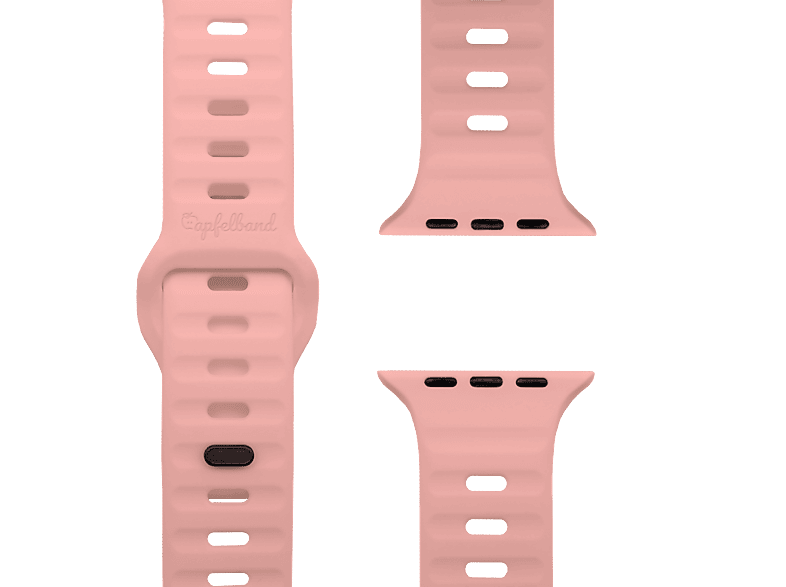 - / 1 Ersatzarmband, 41mm, APFELBAND und Sandrosa 40mm | Apple, Silikonarmband Series Watch \