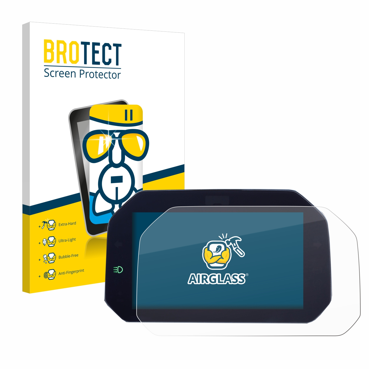 BROTECT Airglass klare Schutzfolie(für Connectivity R GS TFT BMW 6.5\