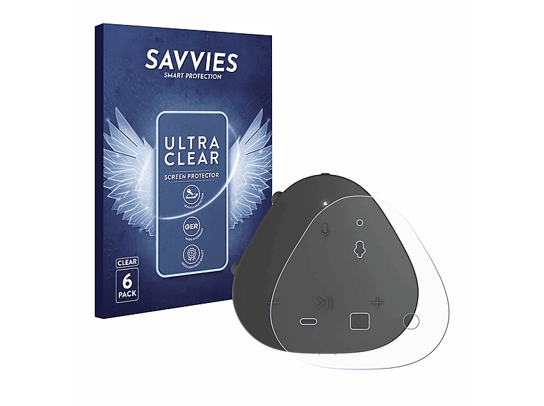 SAVVIES 6x klare Schutzfolie(für Sonos Roam)