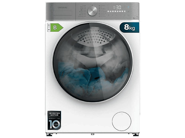 Lavadora carga frontal - CECOTEC Bolero Wash&Dry 8580 Inverter B