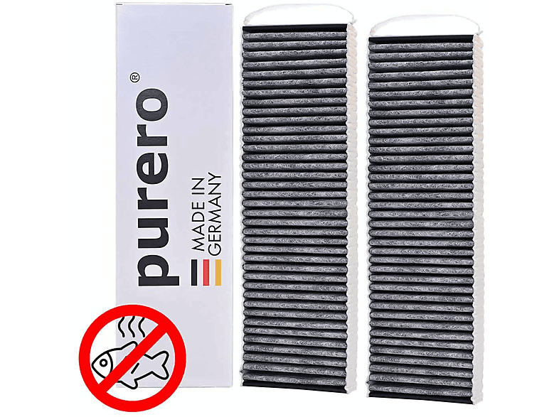AIR2GO 2x als PUAKF Premium Purero Aktivkohlefilter PURE Bora Ersatz für