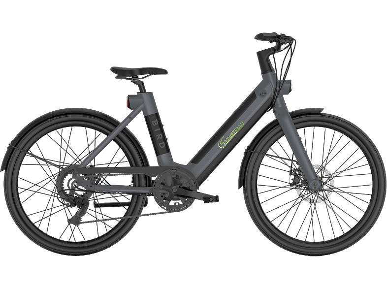 SACHSENRAD xBird Urban City-Bike C6F Connect Mit Diebstahlschutz APP, StVZO-zugelassene LED Lampe für 150-180CM Citybike (Laufradgröße: 26 Zoll, Unisex-Rad, Schwarz)