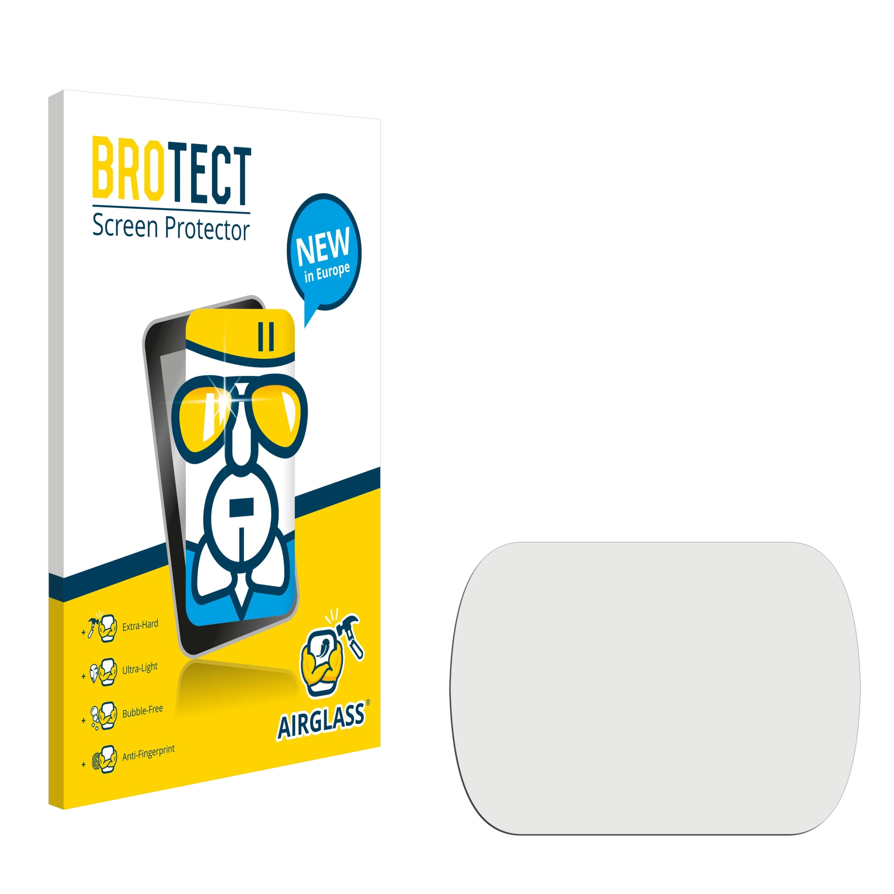 Airglass Pocket BROTECT 3) klare DJI Schutzfolie(für Osmo
