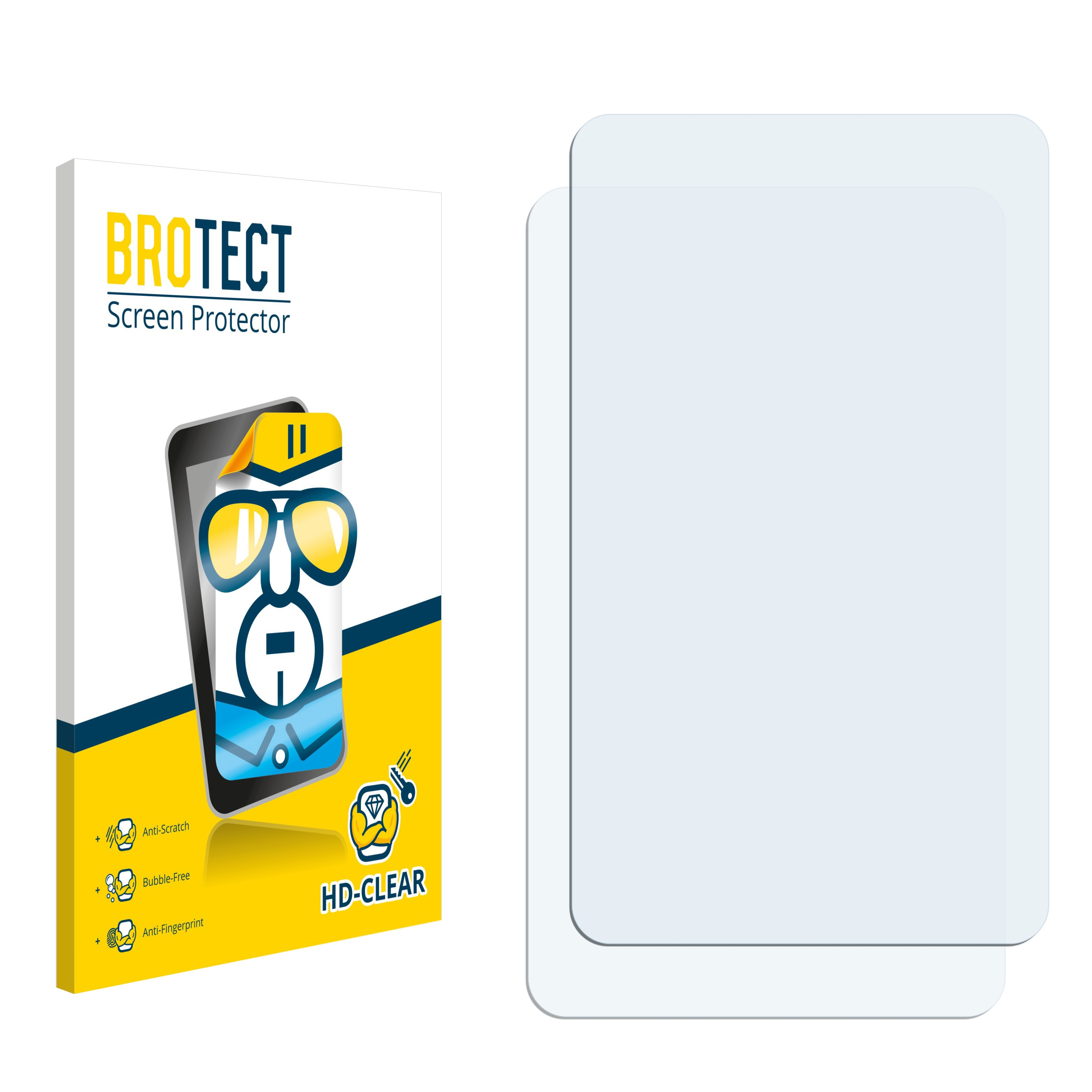 BROTECT 2x klare 3) Pocket DJI Schutzfolie(für Osmo