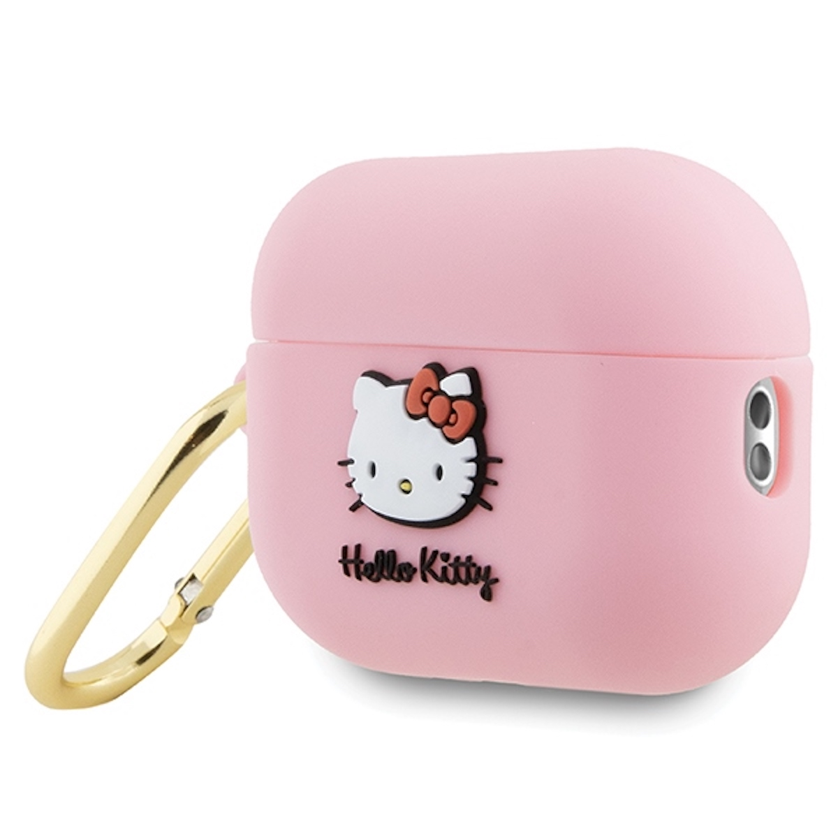 HELLO KITTY 2. Head BY Tasche Kitty Generation, Full Silikon 3D AirPods Schutzhülle, Pro Cover, AirPods Apple, Hülle CHEFMADE Rosa