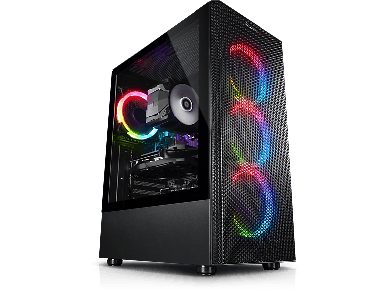 KIEBEL Thunder AMD Ryzen 7 5700X, ohne Betriebssystem, Gaming PC mit AMD Ryzen™ 7 Prozessor, 32 GB RAM, 1 TB SSD, NVIDIA GeForce RTX™ 4070, 12 GB