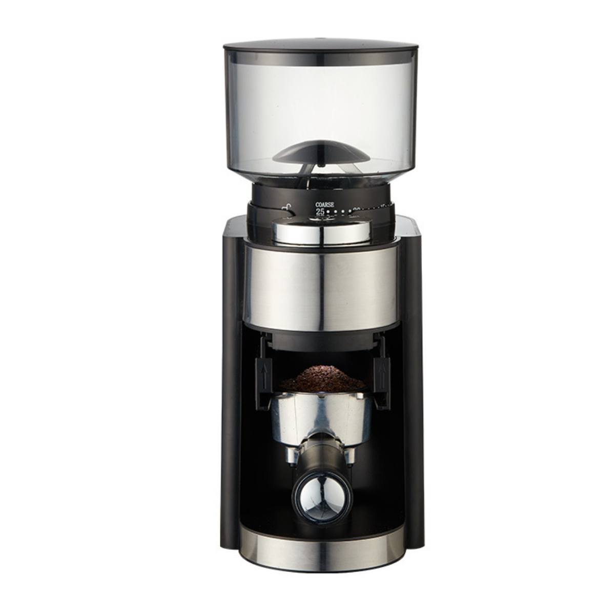 UWOT Elektrische Kaffeemühle: Kleine Edelstahl) zu aus verstellbare Hause Schwarz, Mahlwerk Kaffeebohnenmühle für Kaffeemühle