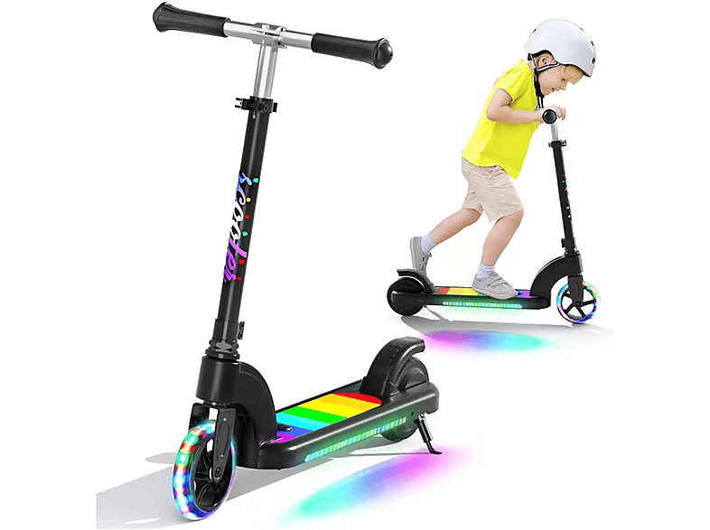 PROSCENIC Elektro-Kinderroller E-Roller (5,5 Zoll, schwarz) | E-Scooter