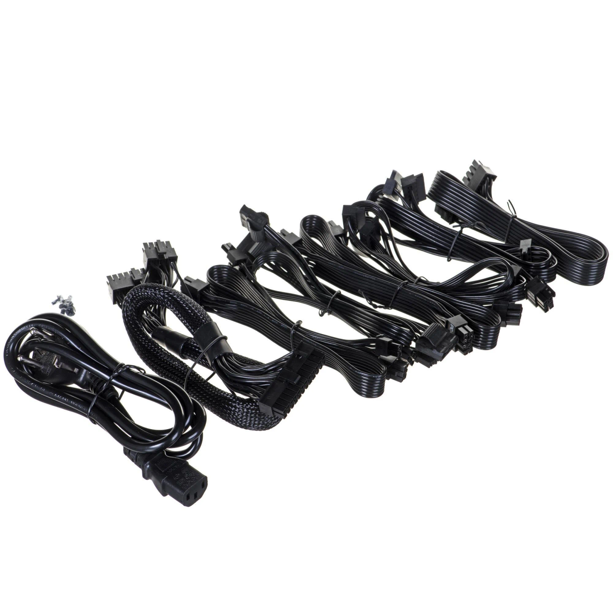 Black power supply cables.