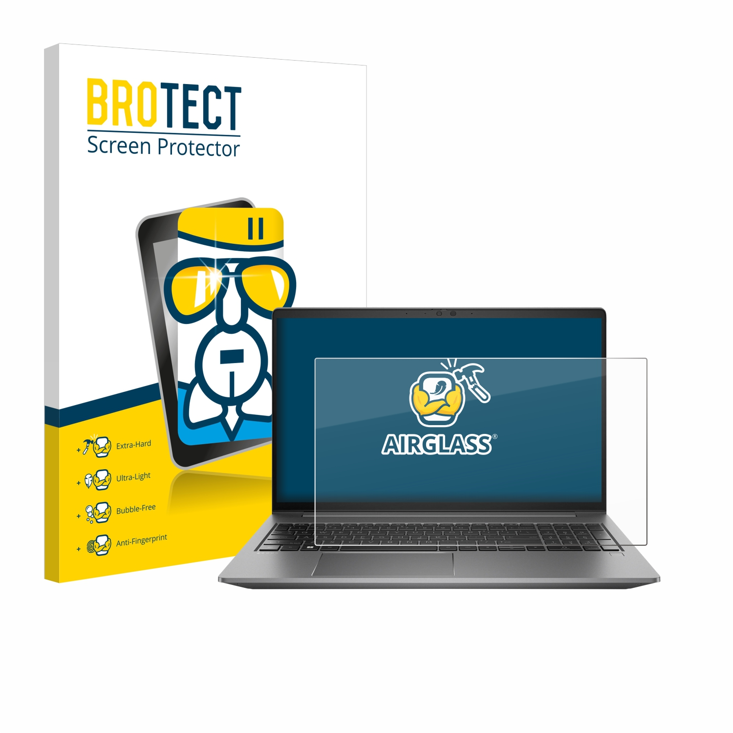BROTECT Airglass klare Schutzfolie(für HP 15 Power Zbook G9)