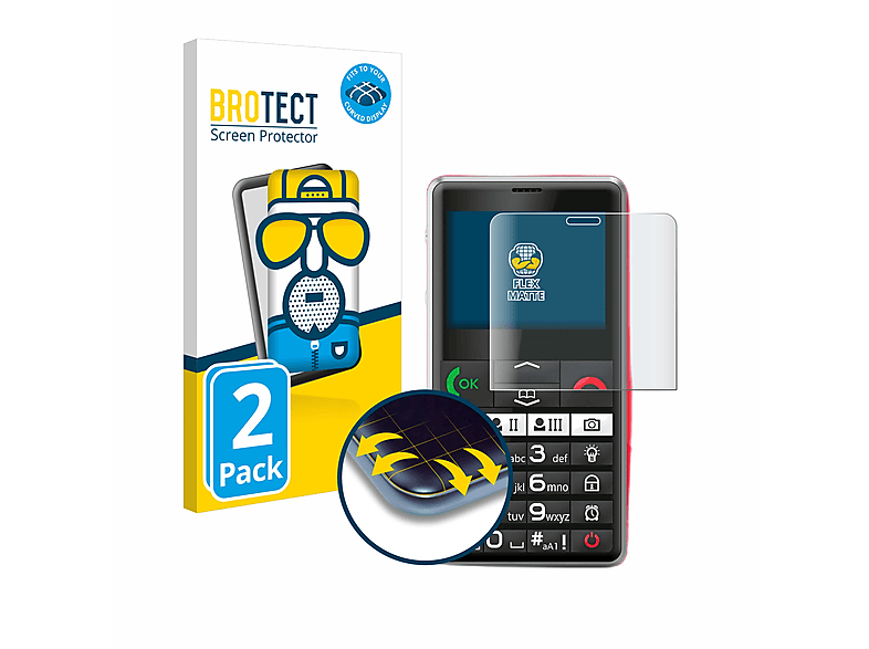 Lieferung zu einem supergünstigen Preis! BROTECT 2x Flex matt Schutzfolie(für Pure Full-Cover Emporia 3D Curved LTE)