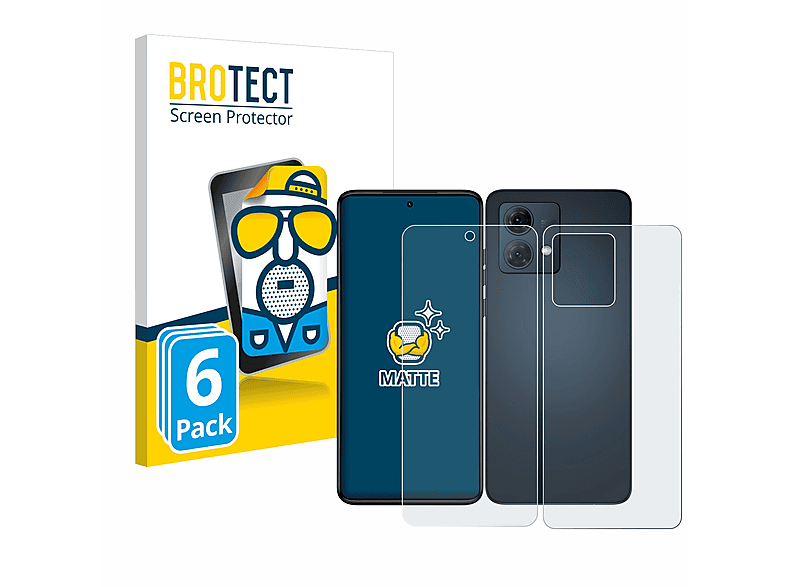 BROTECT 6x Motorola Moto matte G84) Schutzfolie(für