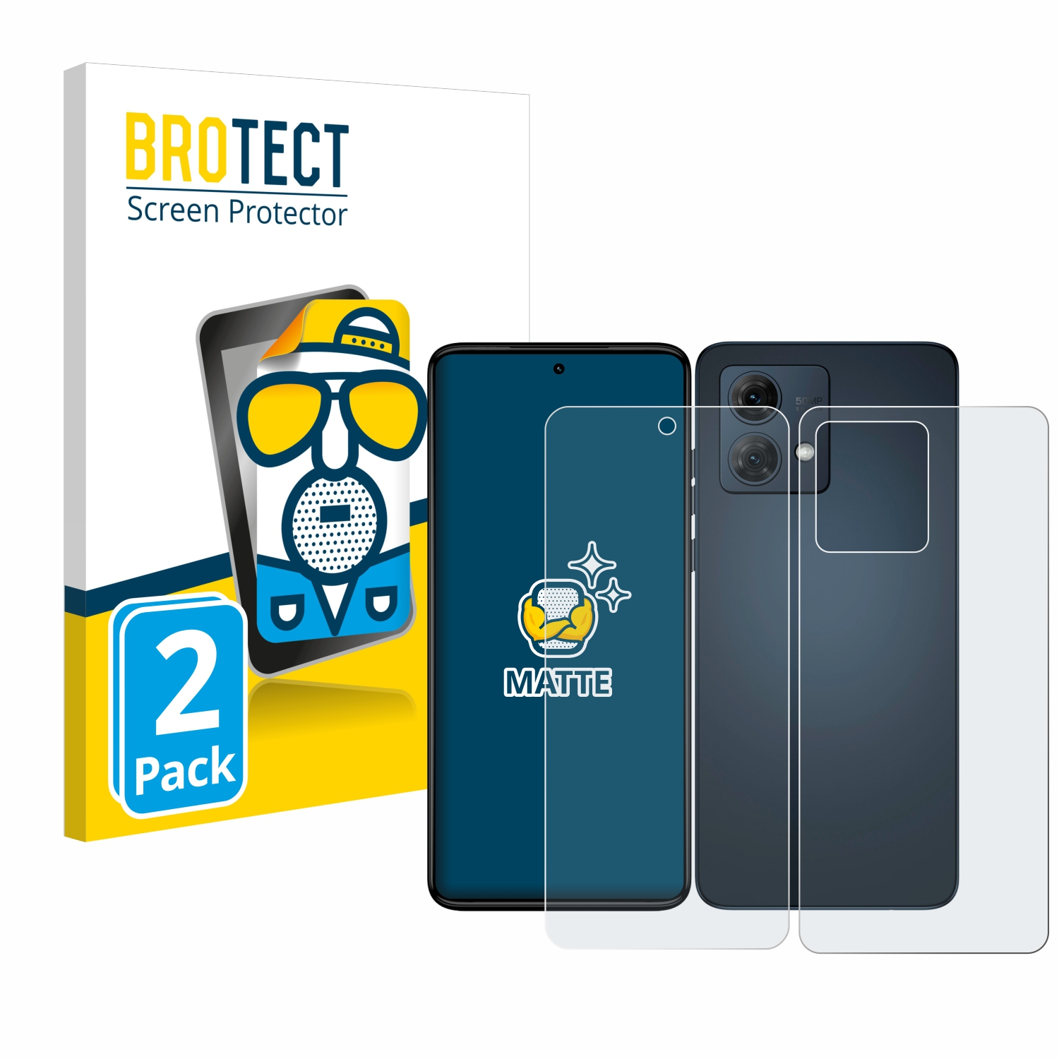 BROTECT 2x matte Motorola Moto Schutzfolie(für G84)