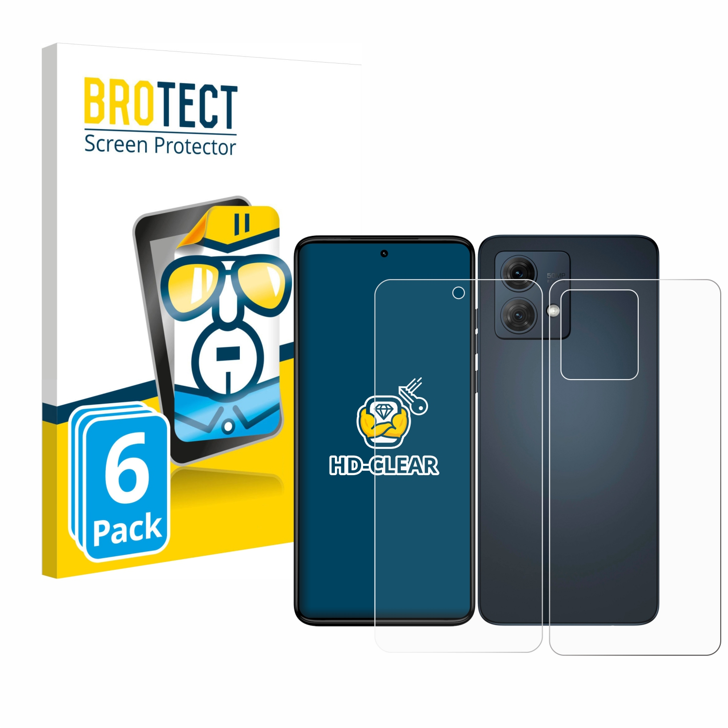 BROTECT 6x Schutzfolie(für G84) klare Moto Motorola
