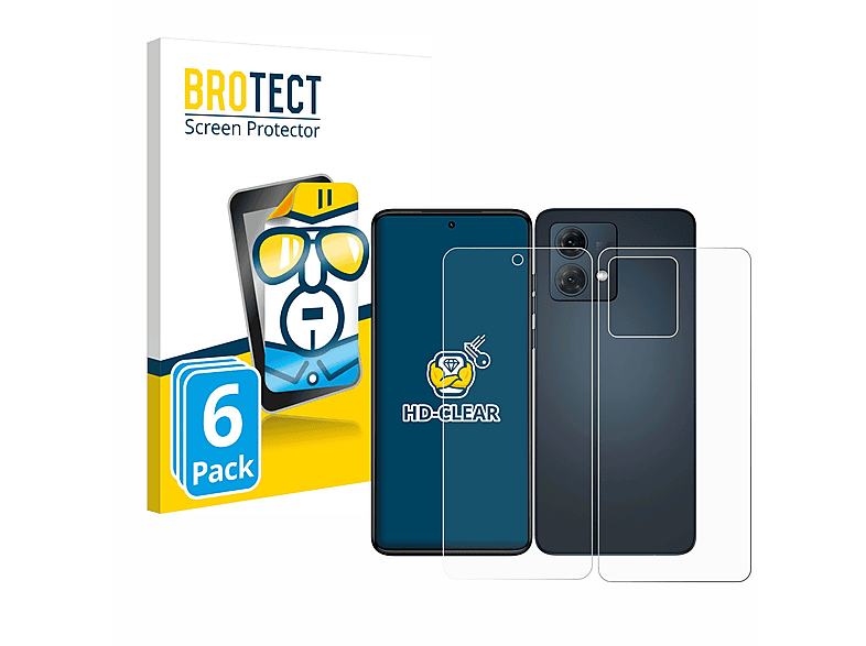 BROTECT 6x klare Schutzfolie(für Motorola Moto G84)
