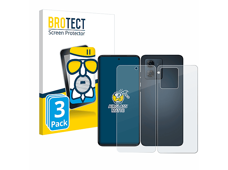 BROTECT 3x Airglass matte Schutzfolie(für Motorola Moto G84)