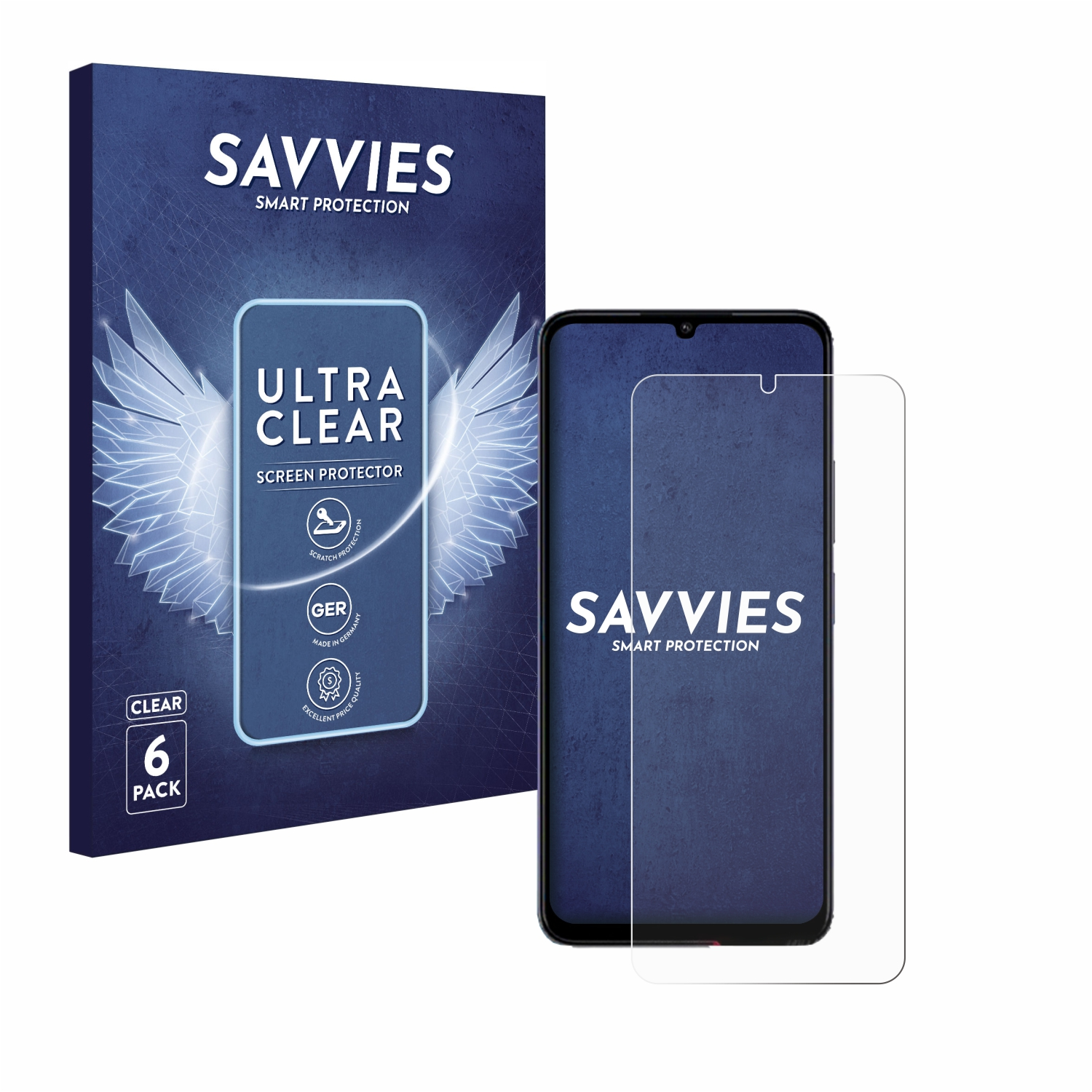 SAVVIES 6x klare Schutzfolie(für Poco Xiaomi C65)